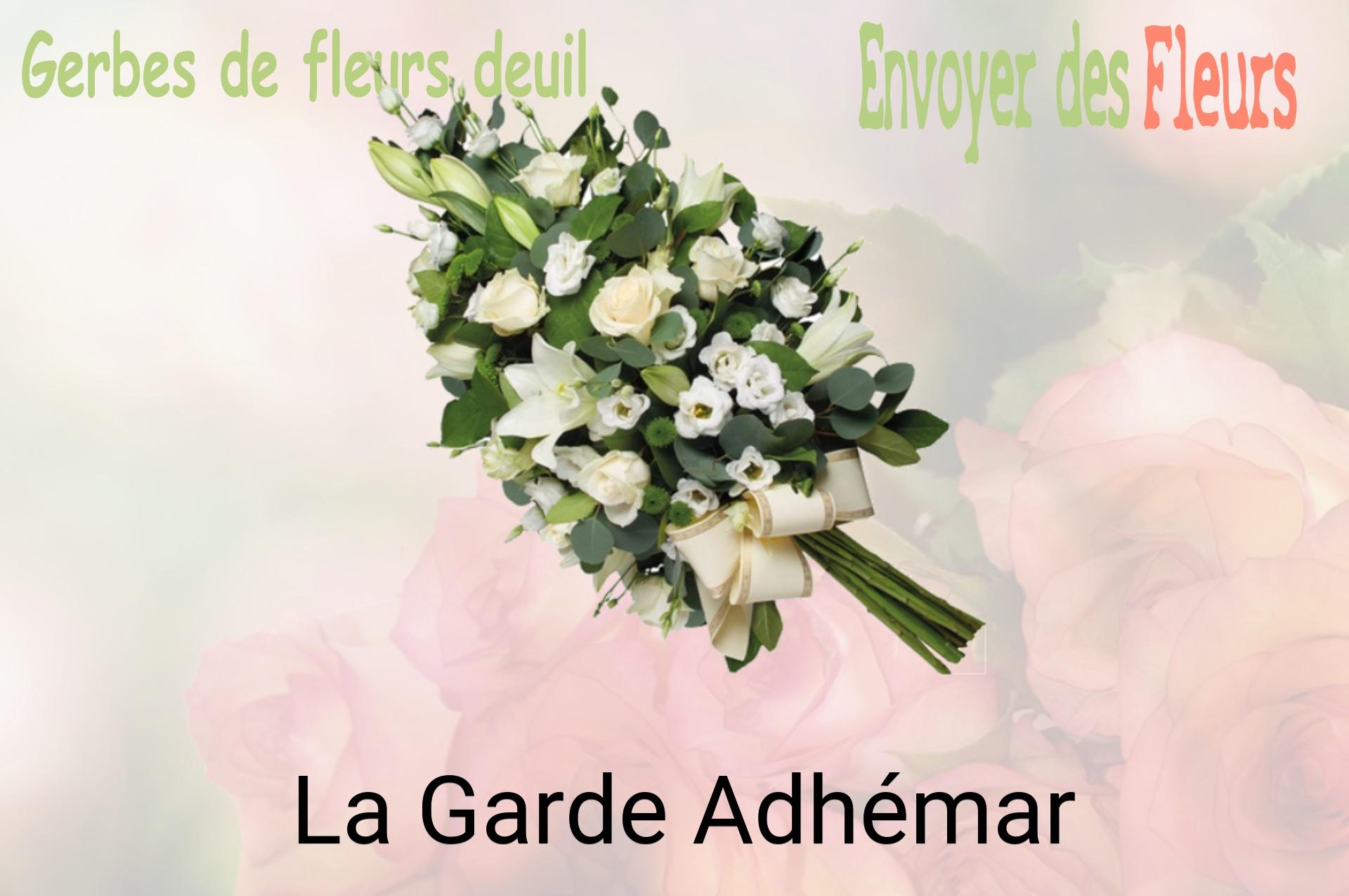 Gerbe de fleurs de deuil livrée à La Garde-Adhémar